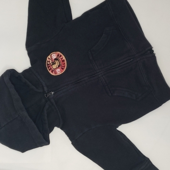 5/$30 Hockey Bundle Jacket Hoodie + Layered Bodysuit + Faux Tux Bodysuit + Bib - Picture 4 of 7